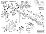 Bosch 0 601 930 366 Gsb 9,6 Vesp Cordless Impact Drill 9.6 V / Eu Spare Parts